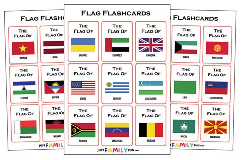 flags of the world flashcards|free printable flags for kids.